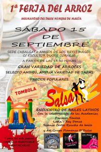 CARTEL FERIA ARROZ Y ENCUENTRO SALSA