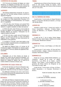Año 1996. Cartel Actuación Feria de Alcalá. Sábado de Feria