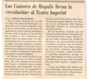 Año 2000. Sevilla reza cantando. 